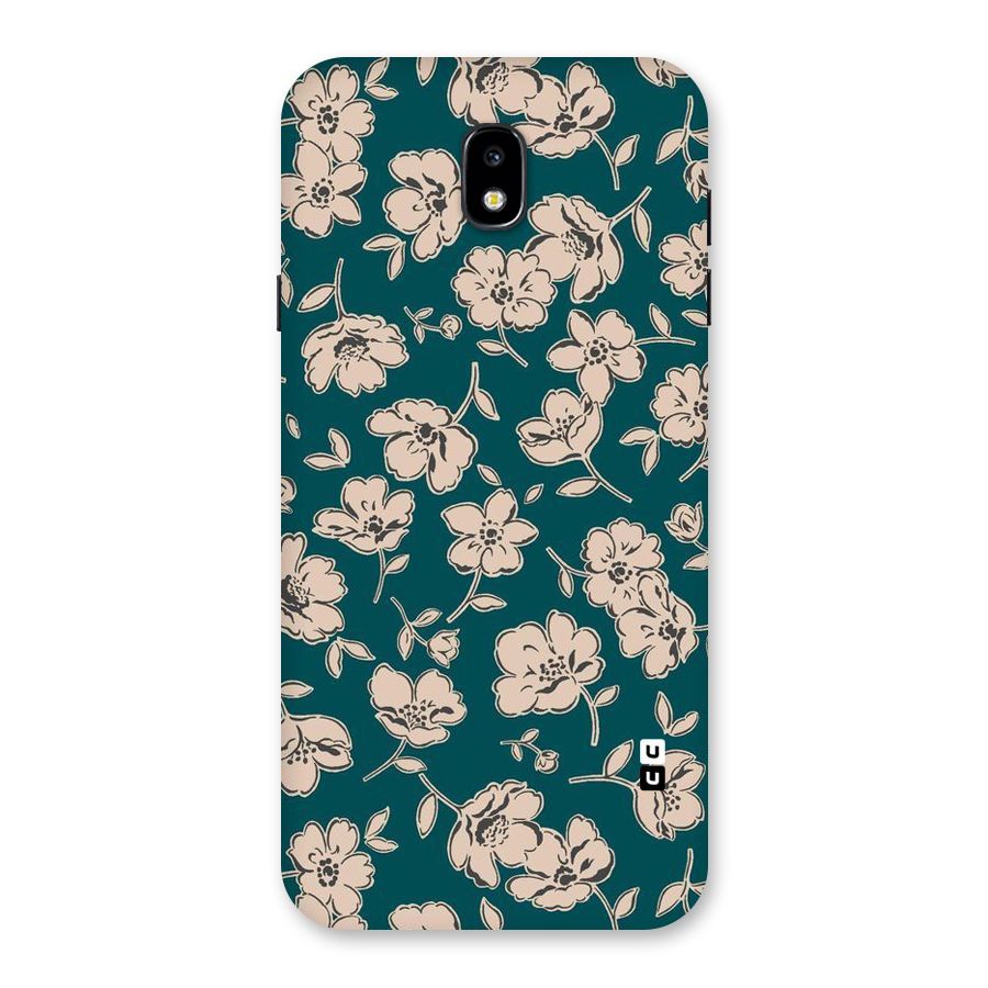 Beauty Green Bloom Back Case for Galaxy J7 Pro