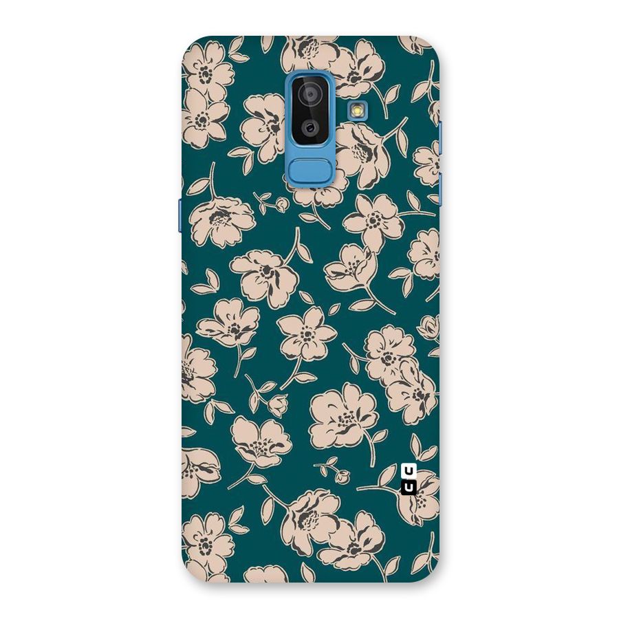 Beauty Green Bloom Back Case for Galaxy J8