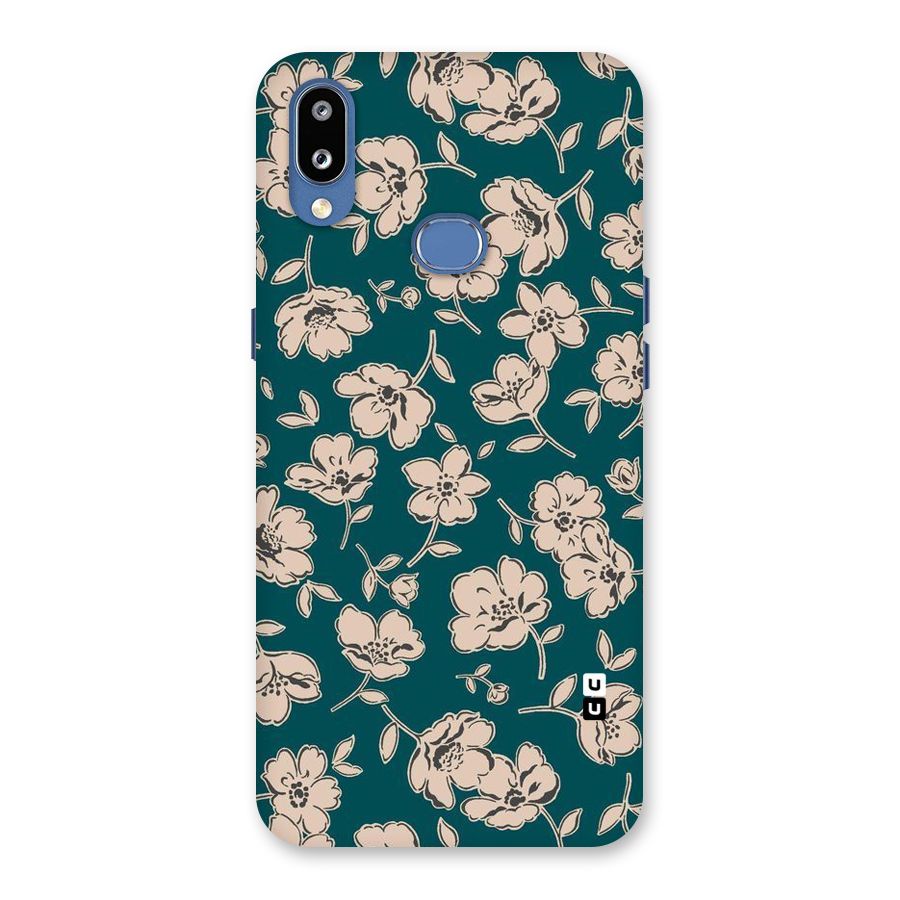 Beauty Green Bloom Back Case for Galaxy M01s