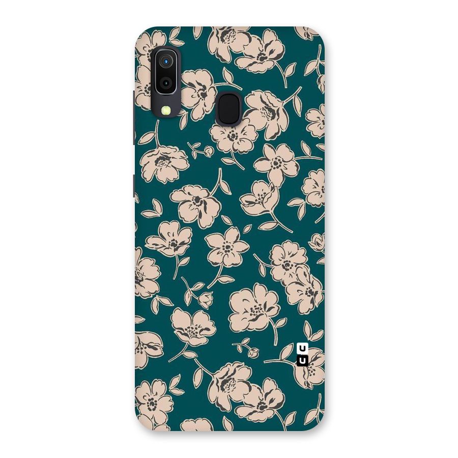 Beauty Green Bloom Back Case for Galaxy M10s