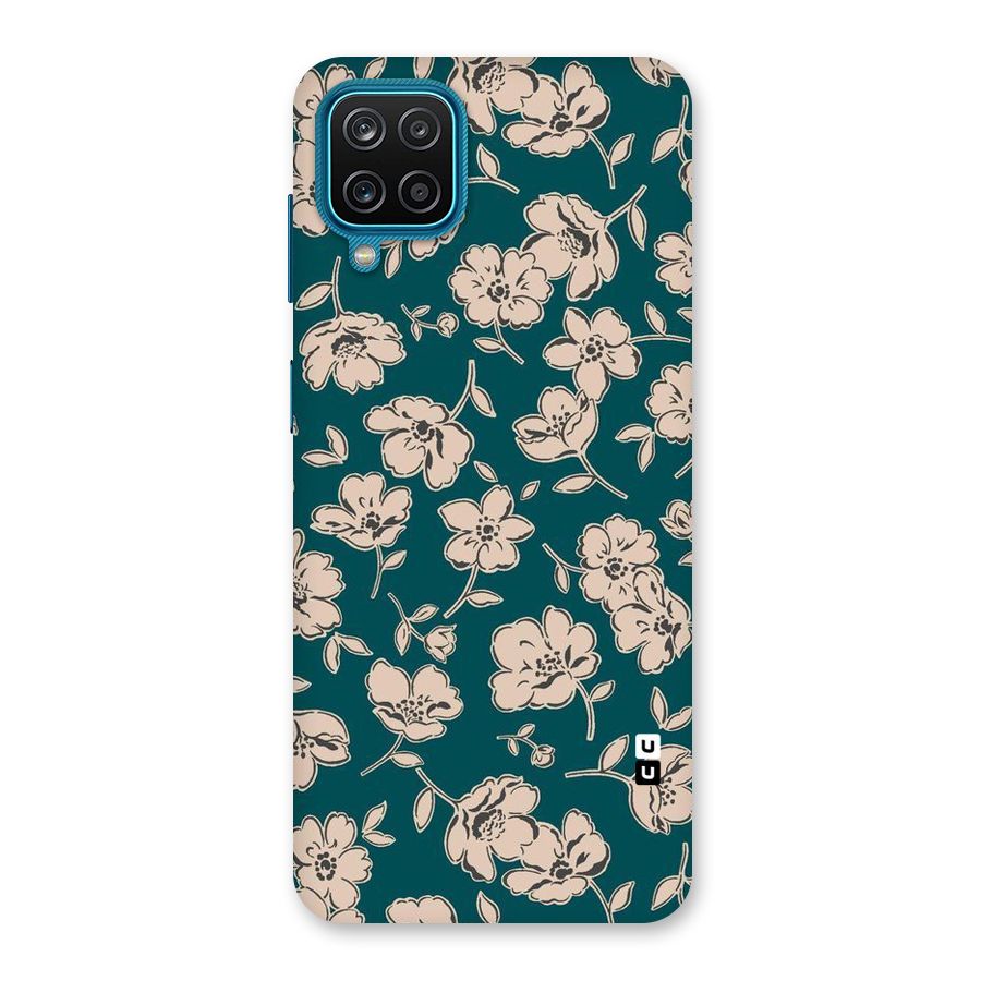 Beauty Green Bloom Back Case for Galaxy M12