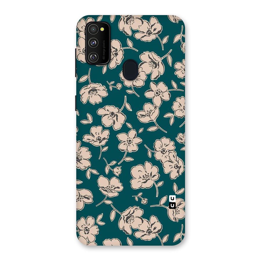 Beauty Green Bloom Back Case for Galaxy M30s