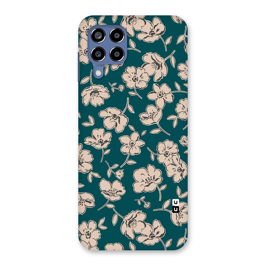 Beauty Green Bloom Back Case for Galaxy M53 5G