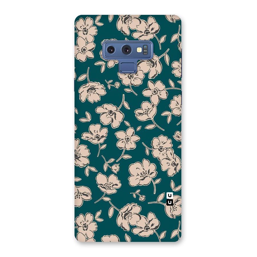 Beauty Green Bloom Back Case for Galaxy Note 9