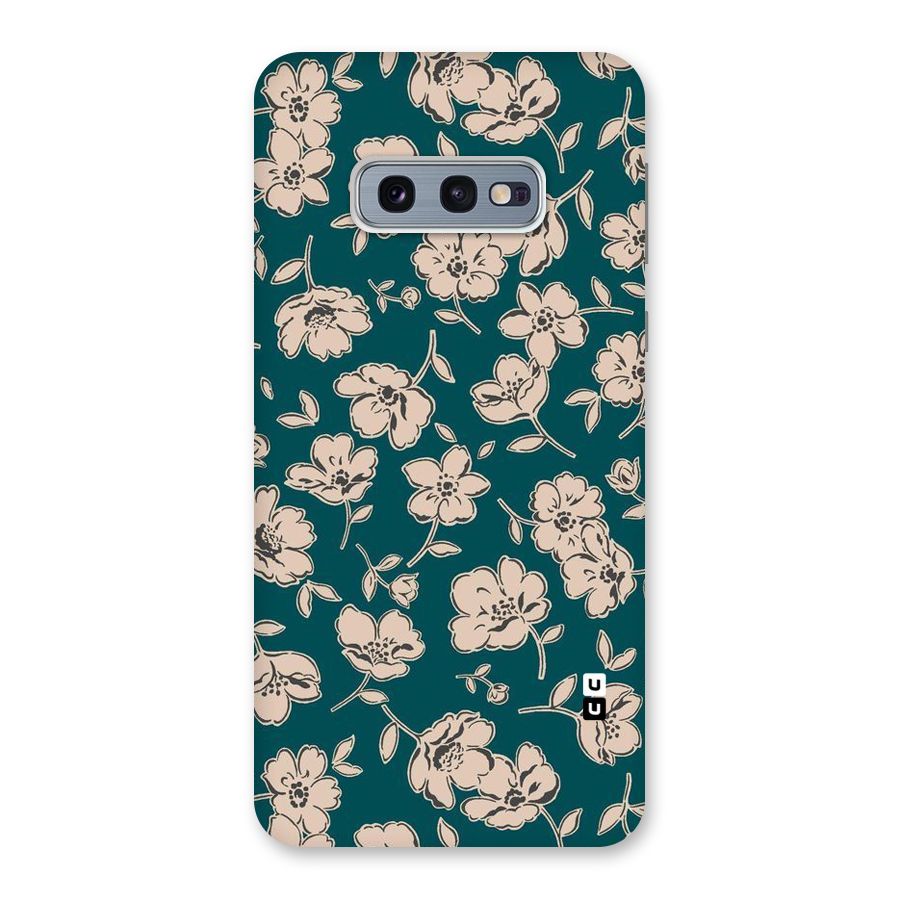 Beauty Green Bloom Back Case for Galaxy S10e