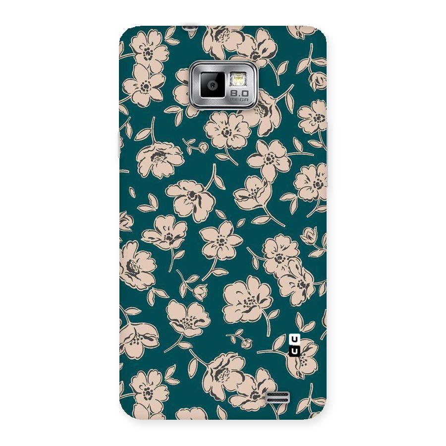 Beauty Green Bloom Back Case for Galaxy S2