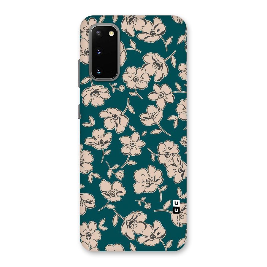 Beauty Green Bloom Back Case for Galaxy S20