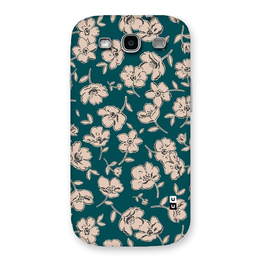 Beauty Green Bloom Back Case for Galaxy S3