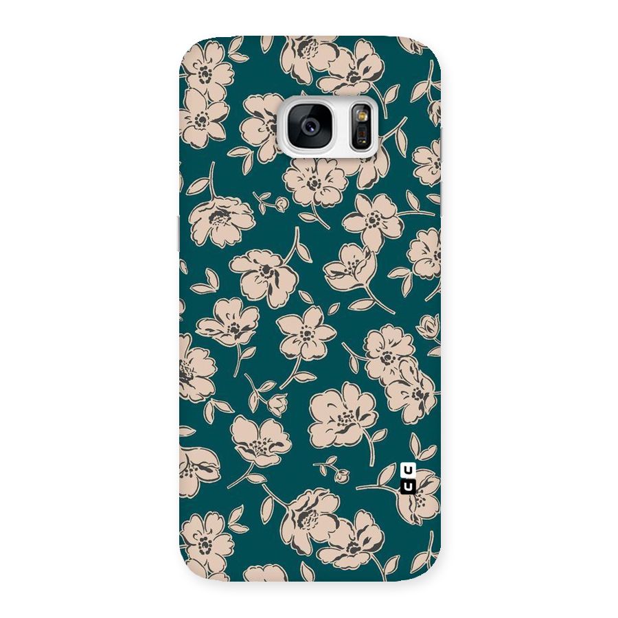 Beauty Green Bloom Back Case for Galaxy S7 Edge