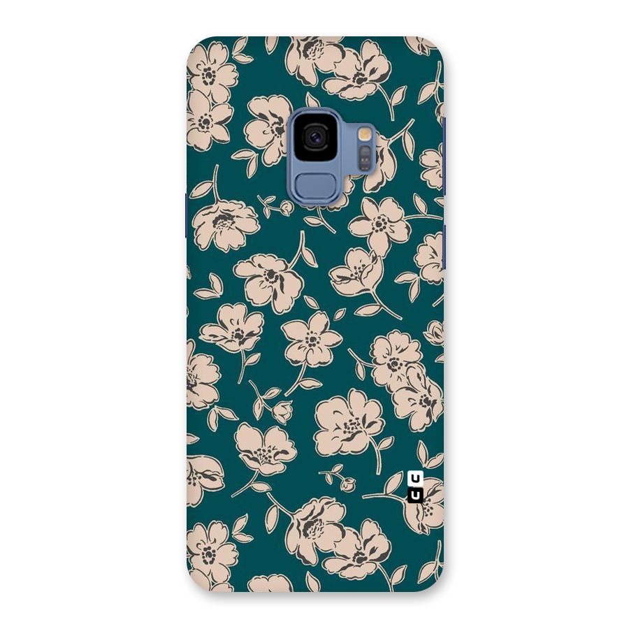 Beauty Green Bloom Back Case for Galaxy S9