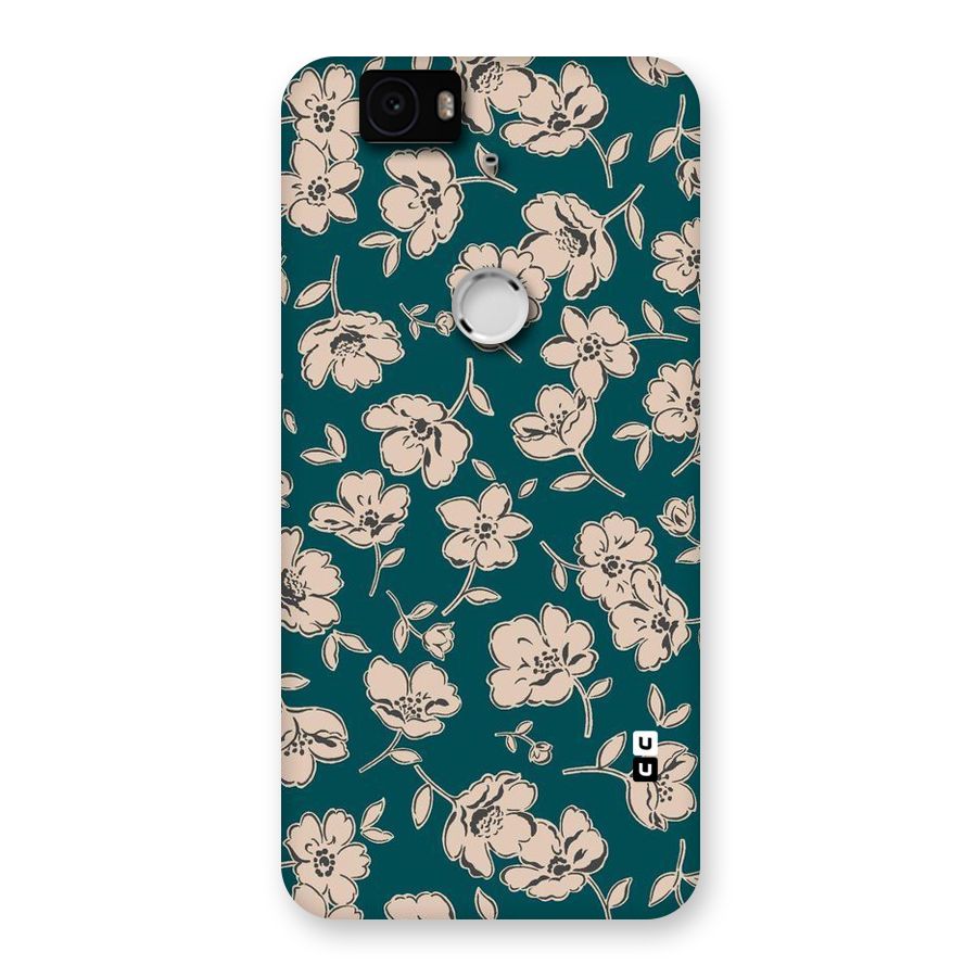 Beauty Green Bloom Back Case for Google Nexus-6P