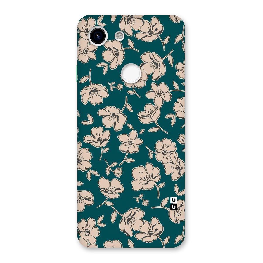 Beauty Green Bloom Back Case for Google Pixel 3