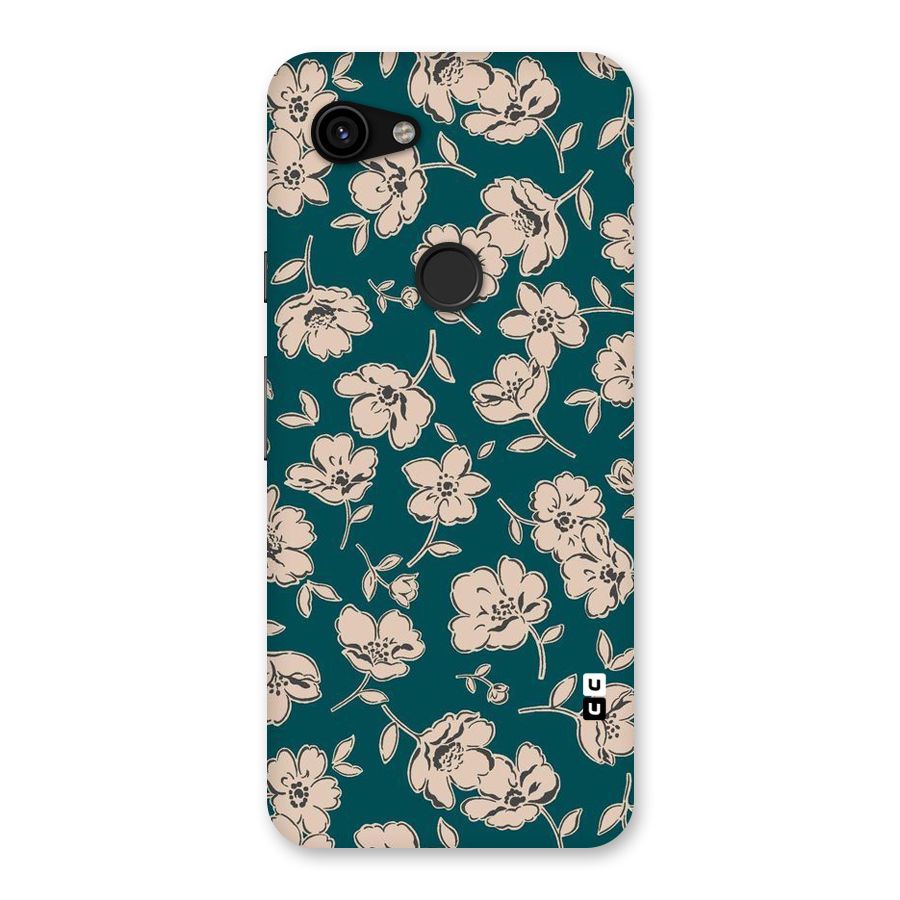 Beauty Green Bloom Back Case for Google Pixel 3a