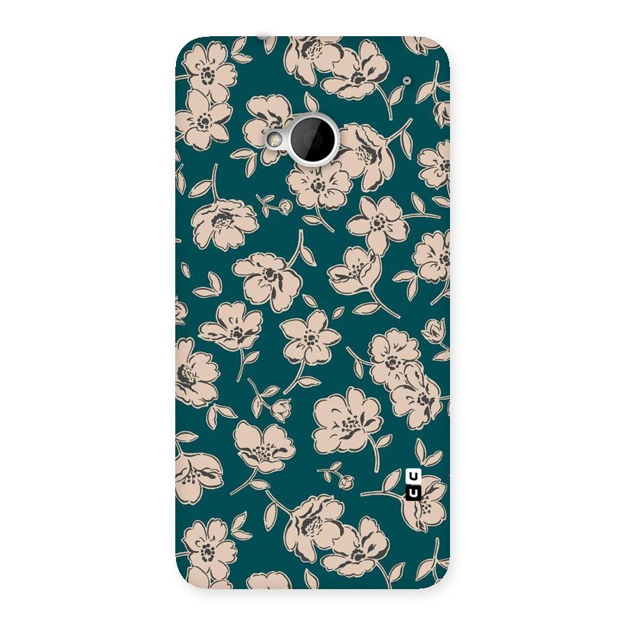 Beauty Green Bloom Back Case for HTC One M7