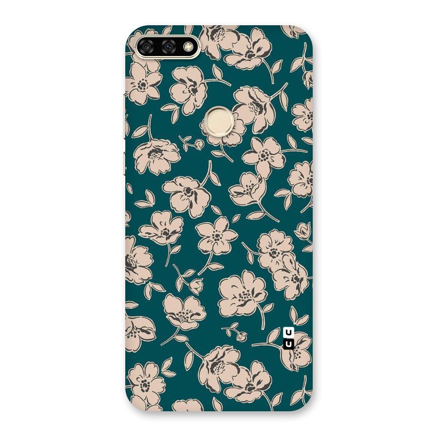 Beauty Green Bloom Back Case for Honor 7A