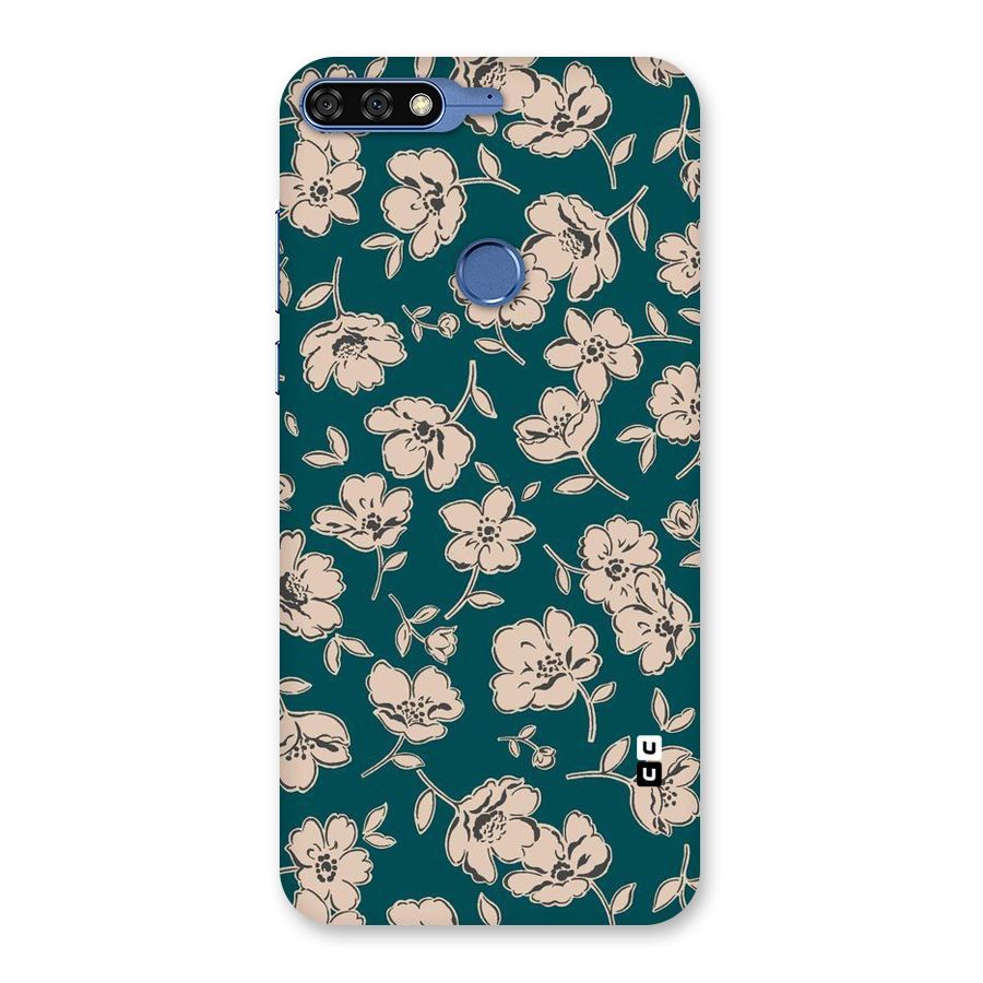 Beauty Green Bloom Back Case for Honor 7C