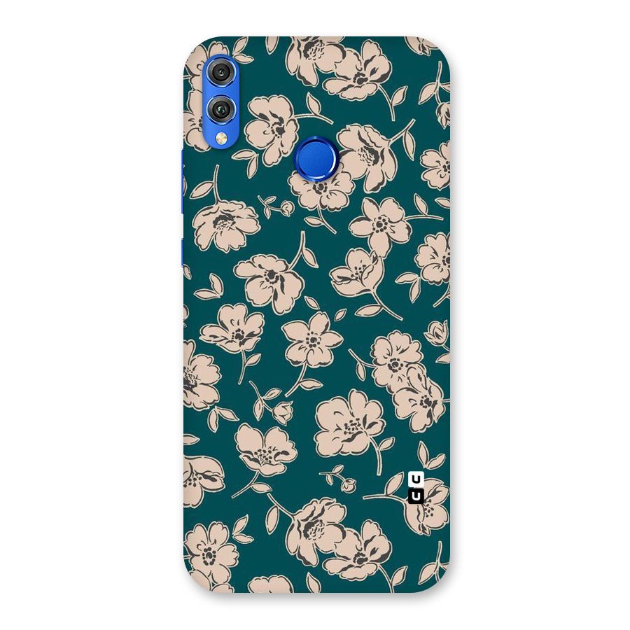 Beauty Green Bloom Back Case for Honor 8X