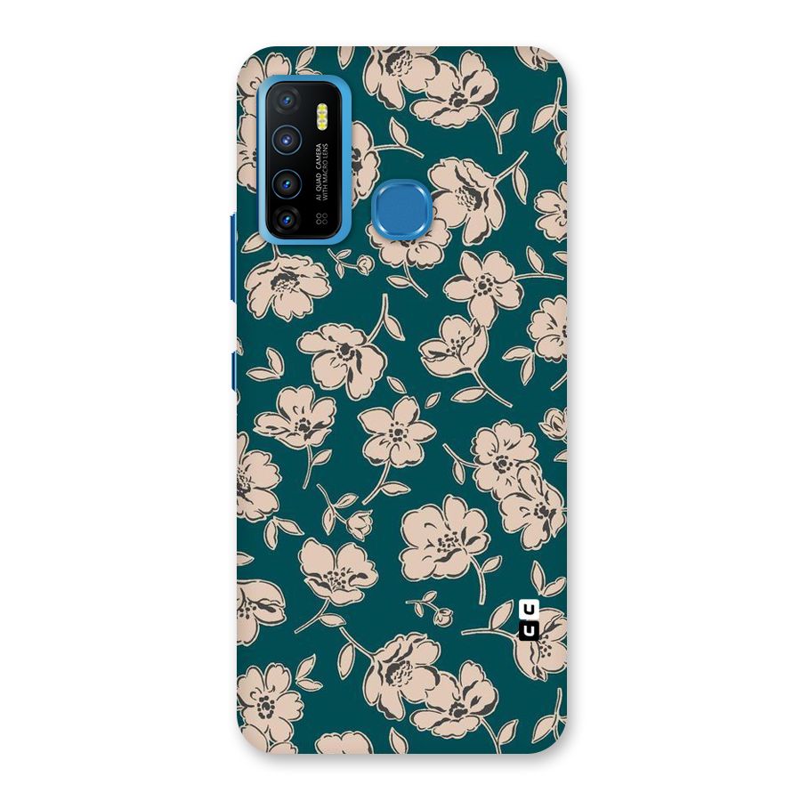 Beauty Green Bloom Back Case for Infinix Hot 9