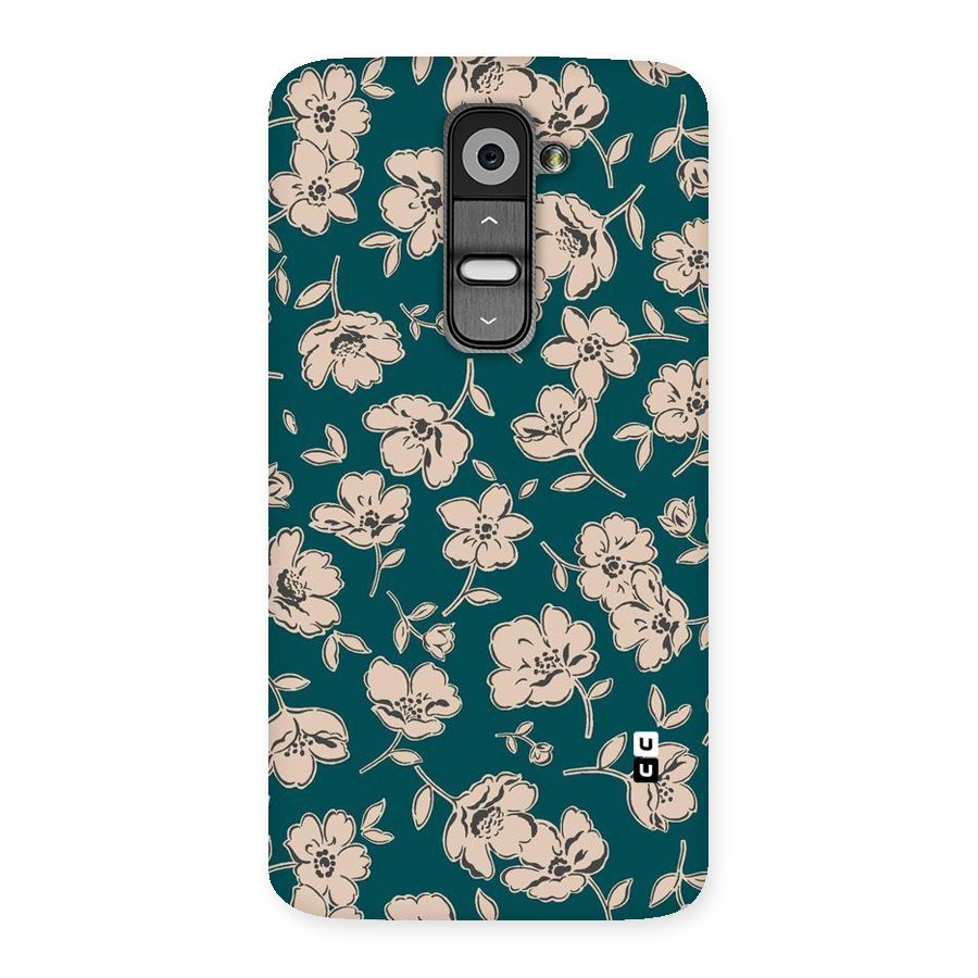 Beauty Green Bloom Back Case for LG G2