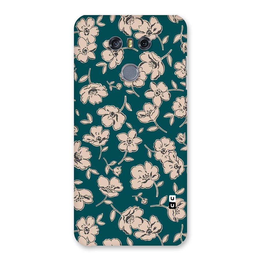 Beauty Green Bloom Back Case for LG G6