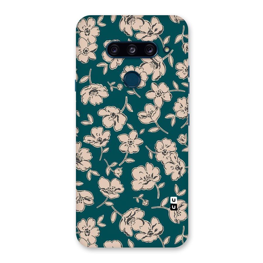 Beauty Green Bloom Back Case for LG  V40 ThinQ