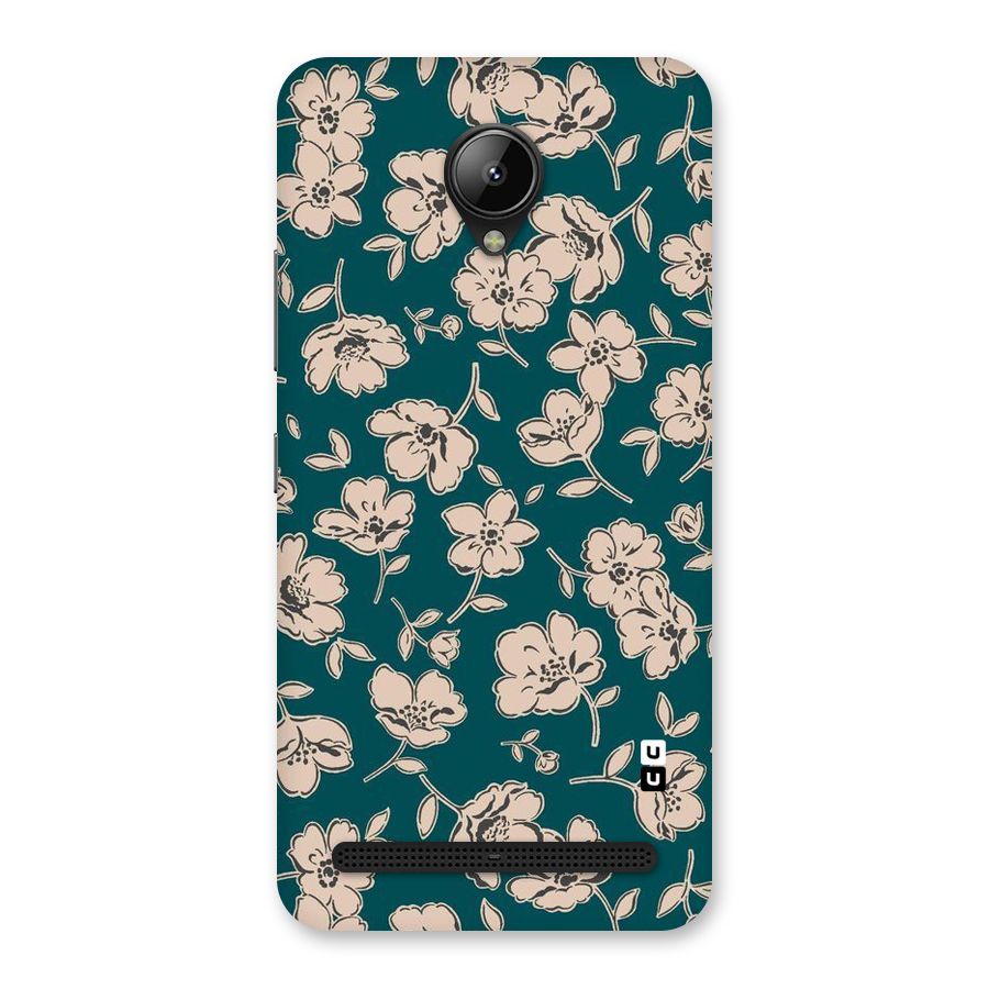 Beauty Green Bloom Back Case for Lenovo C2