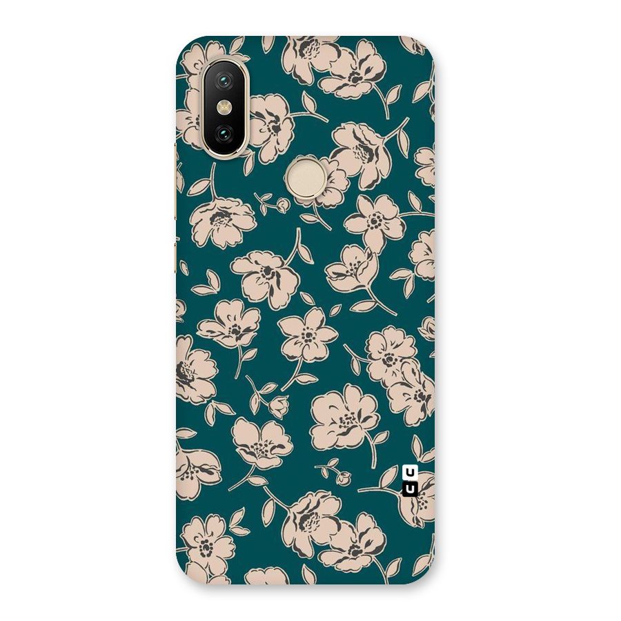 Beauty Green Bloom Back Case for Mi A2
