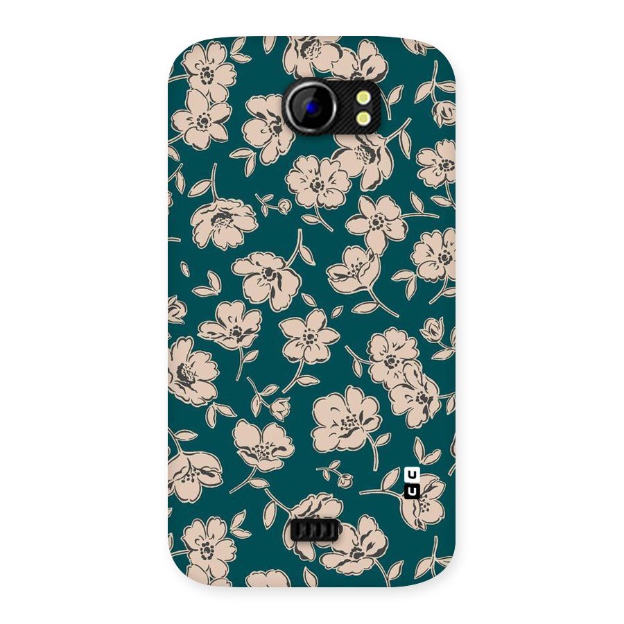 Beauty Green Bloom Back Case for Micromax Canvas 2 A110