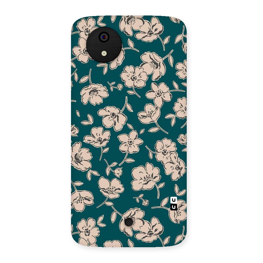 Beauty Green Bloom Back Case for Micromax Canvas A1