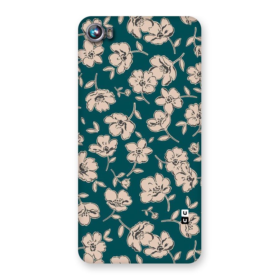 Beauty Green Bloom Back Case for Micromax Canvas Fire 4 A107