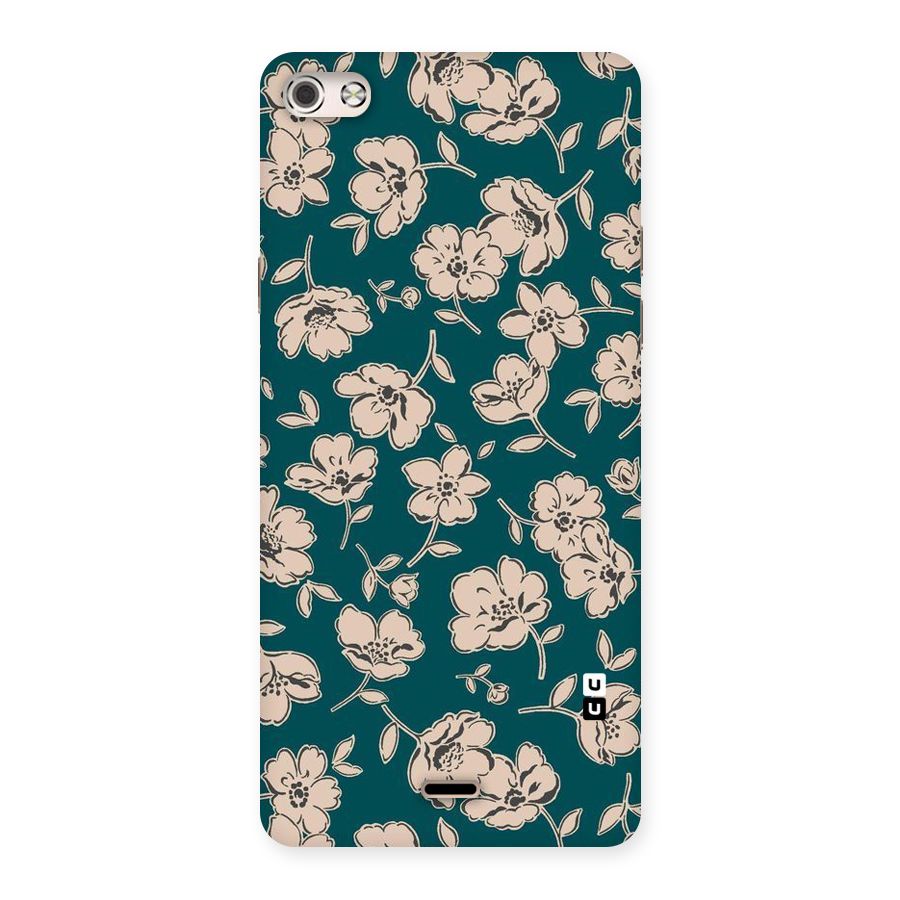 Beauty Green Bloom Back Case for Micromax Canvas Silver 5