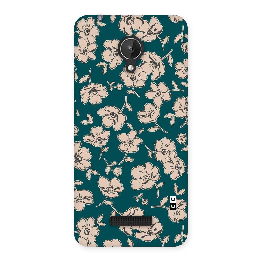 Beauty Green Bloom Back Case for Micromax Canvas Spark Q380