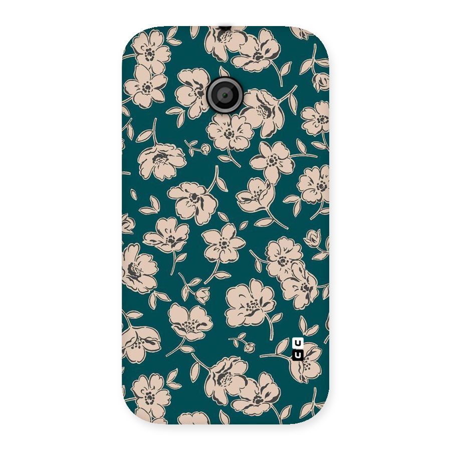 Beauty Green Bloom Back Case for Moto E