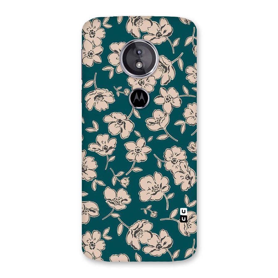 Beauty Green Bloom Back Case for Moto E5