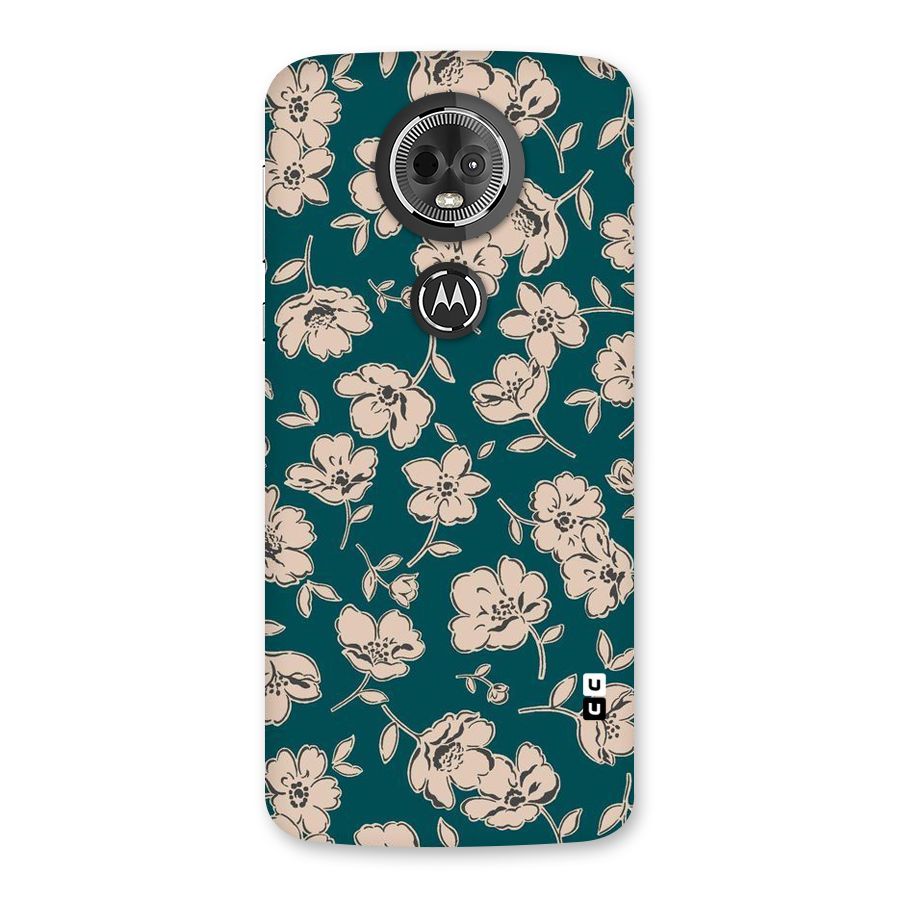 Beauty Green Bloom Back Case for Moto E5 Plus