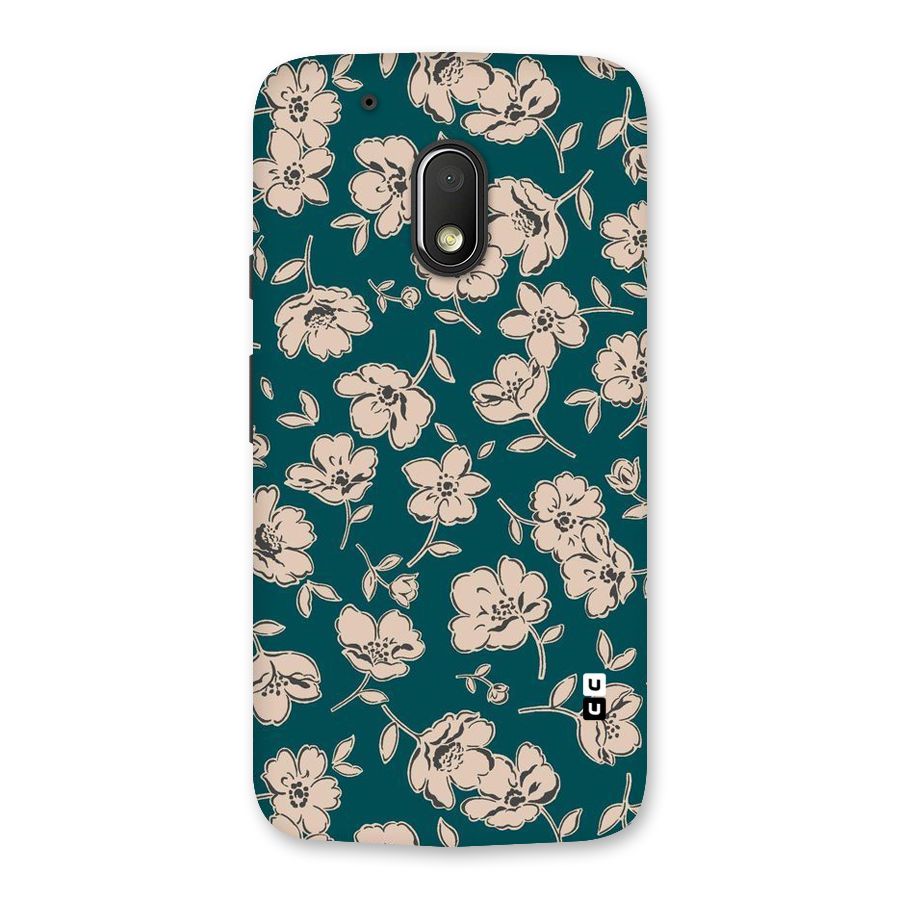 Beauty Green Bloom Back Case for Moto G4 Play