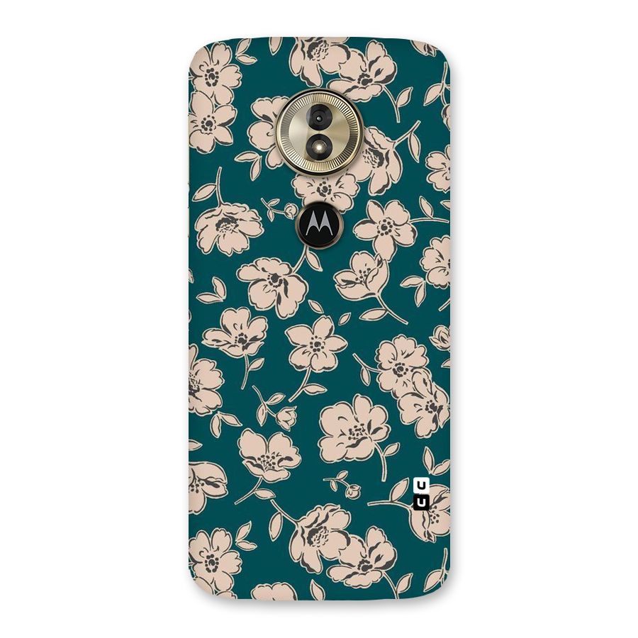 Beauty Green Bloom Back Case for Moto G6 Play