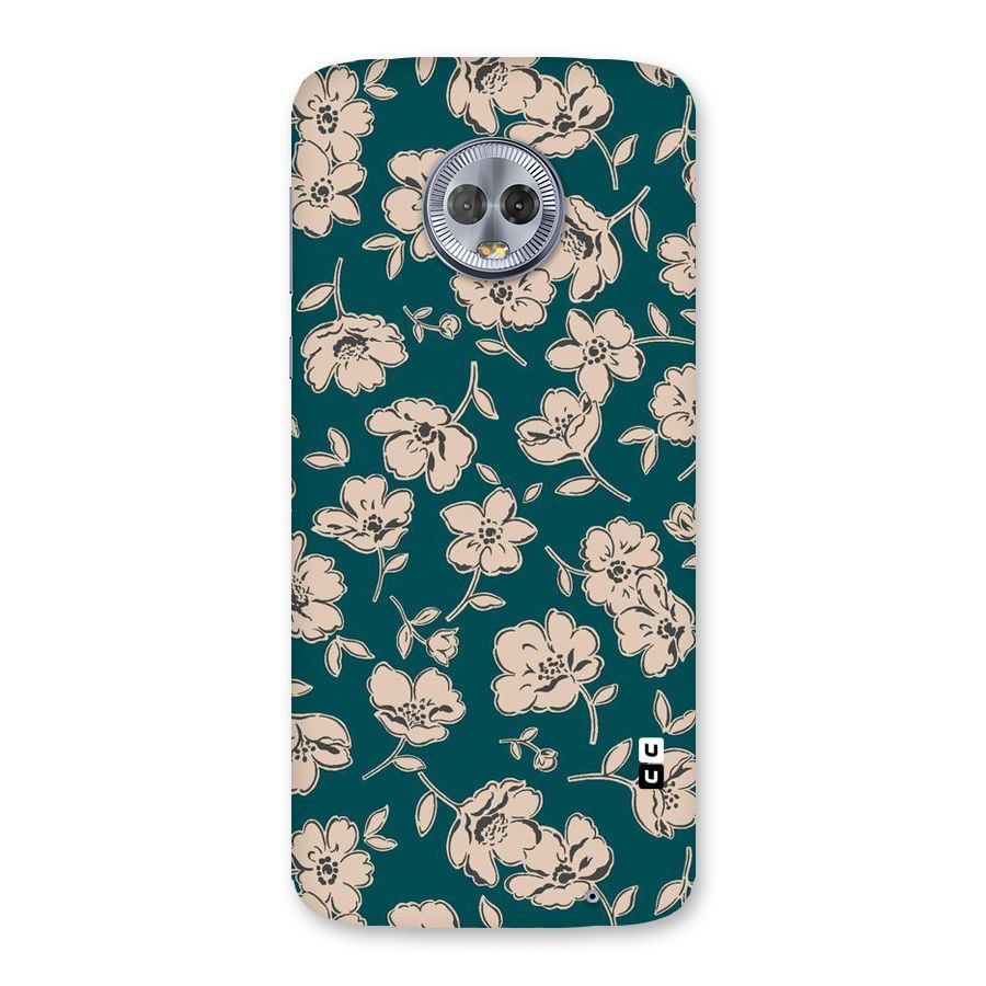 Beauty Green Bloom Back Case for Moto G6 Plus