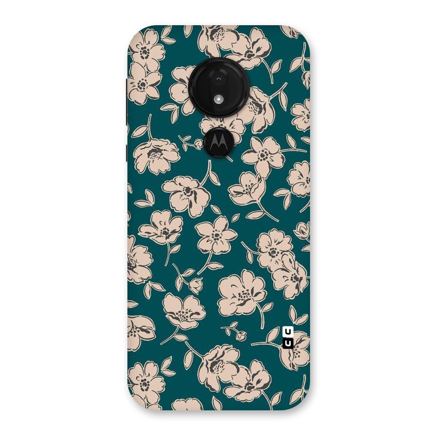 Beauty Green Bloom Back Case for Moto G7 Power