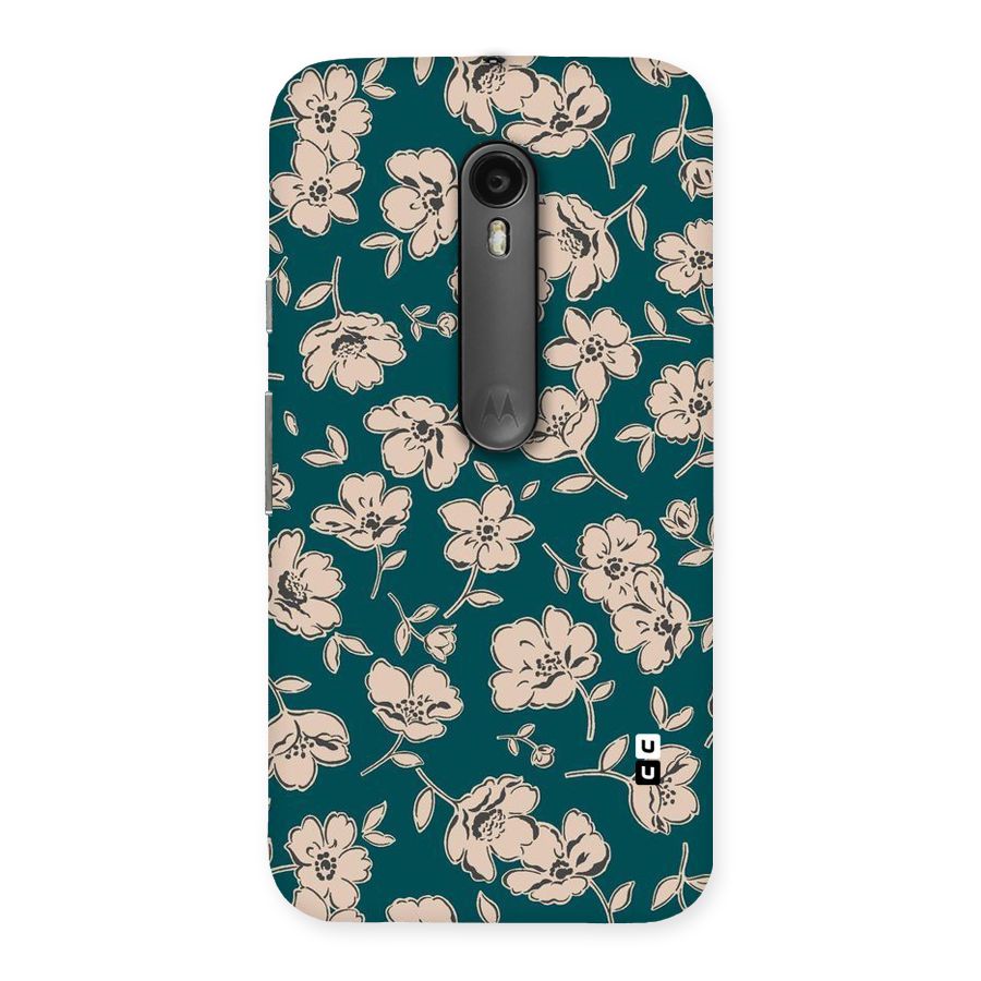 Beauty Green Bloom Back Case for Moto G Turbo