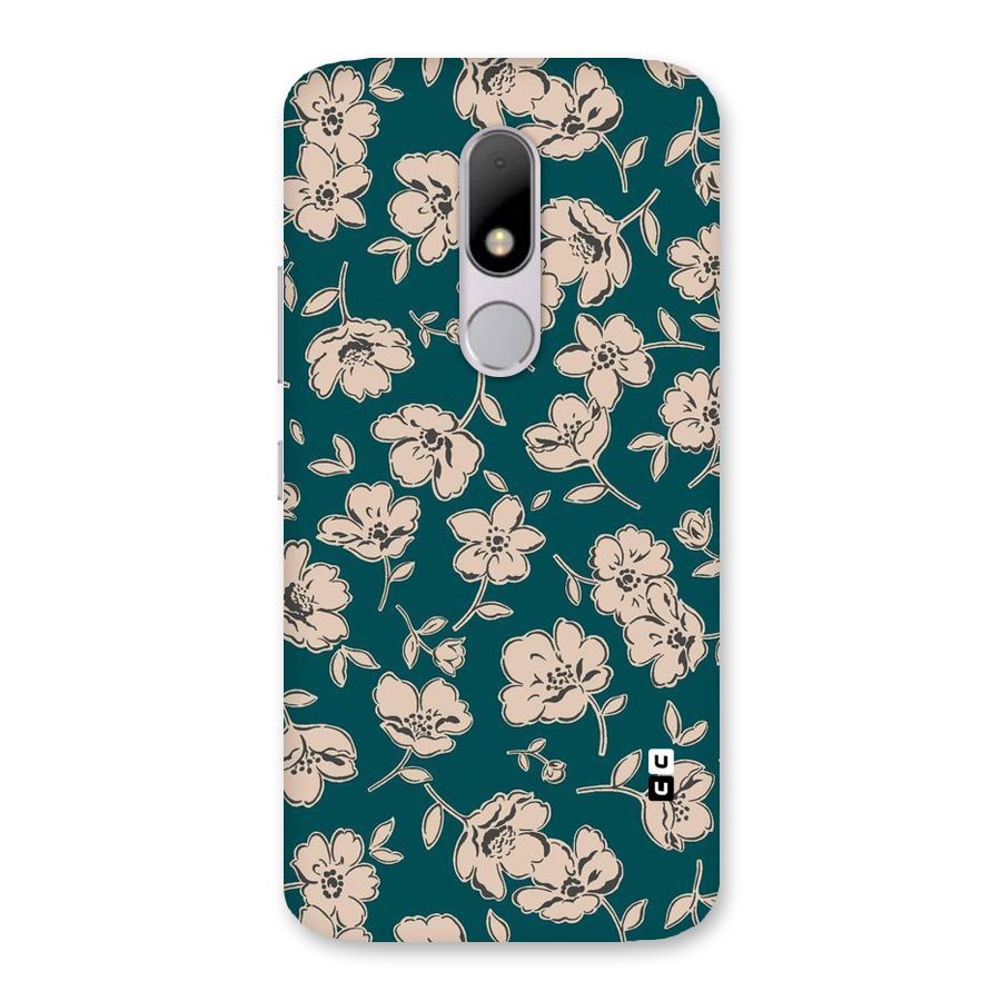 Beauty Green Bloom Back Case for Moto M