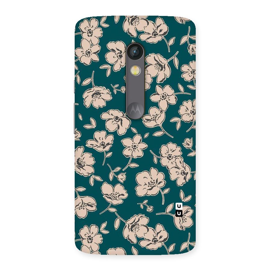 Beauty Green Bloom Back Case for Moto X Play