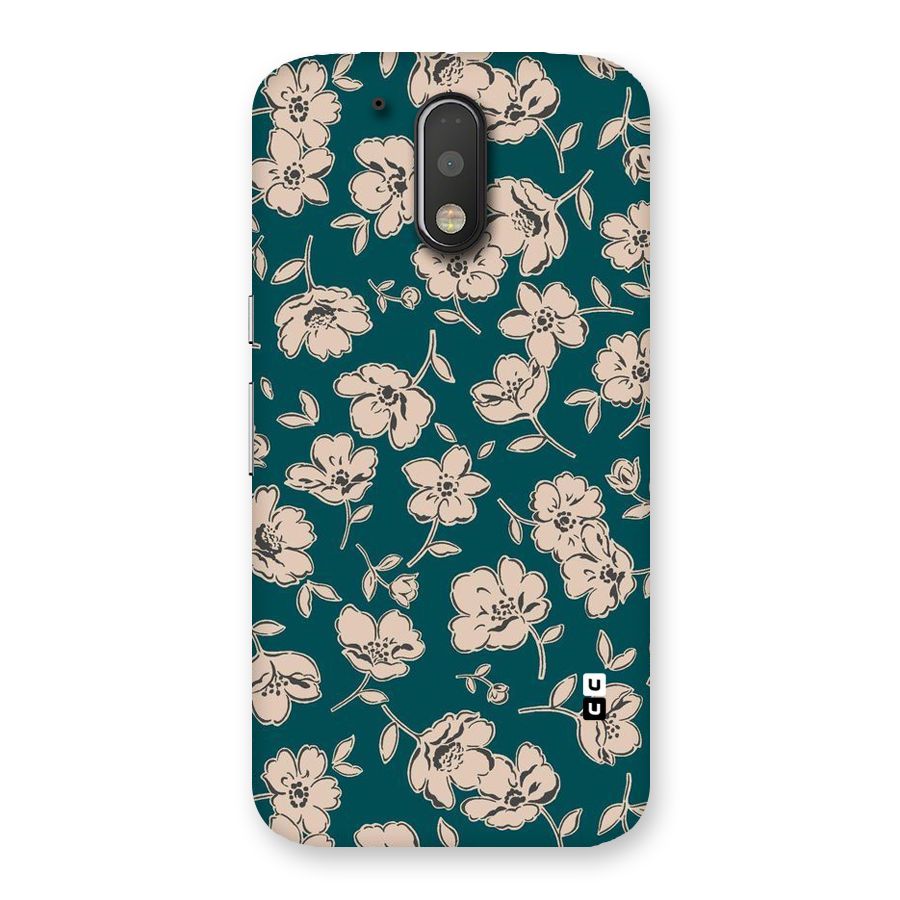 Beauty Green Bloom Back Case for Motorola Moto G4 Plus