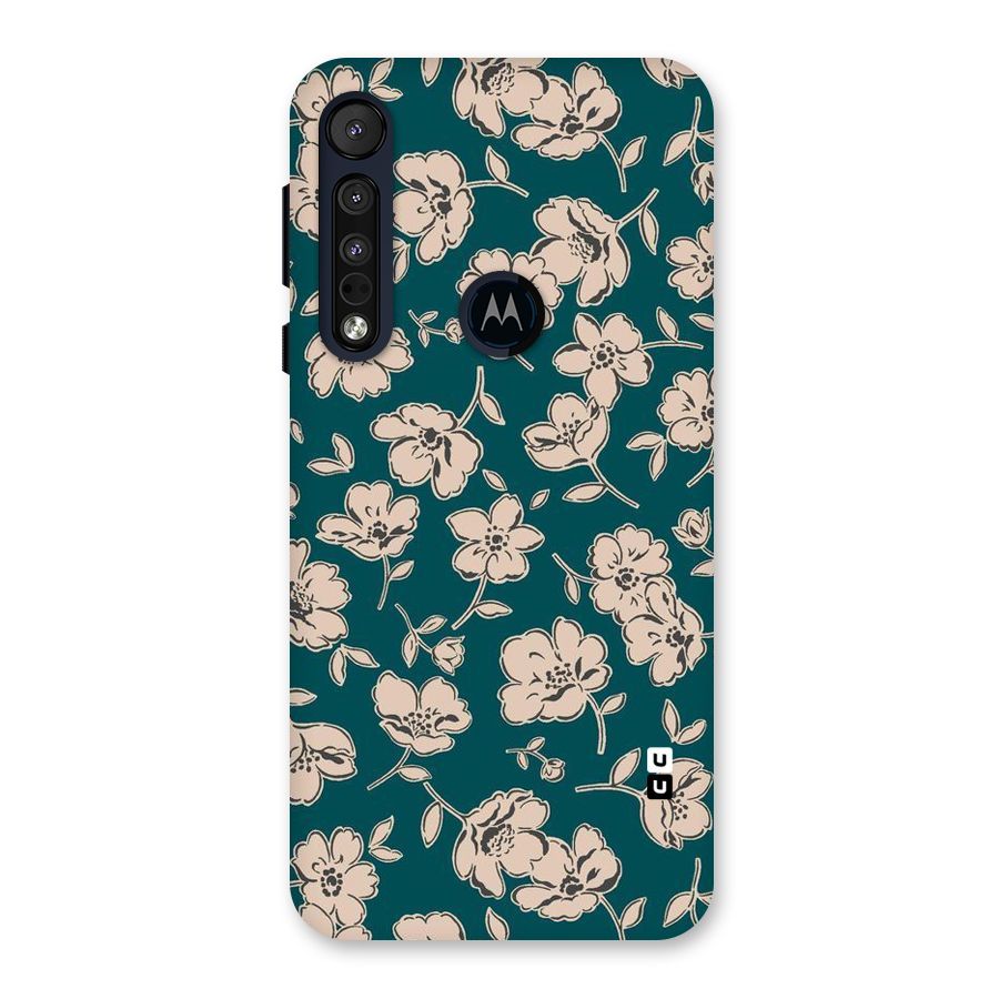 Beauty Green Bloom Back Case for Motorola One Macro