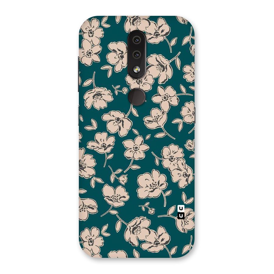 Beauty Green Bloom Back Case for Nokia 4.2
