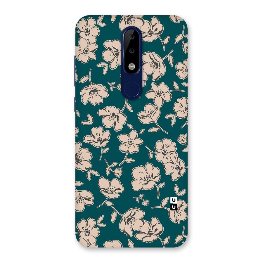 Beauty Green Bloom Back Case for Nokia 5.1 Plus
