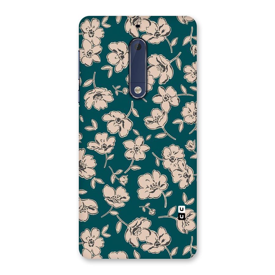 Beauty Green Bloom Back Case for Nokia 5