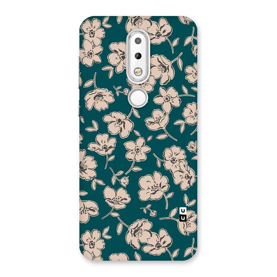 Beauty Green Bloom Back Case for Nokia 6.1 Plus