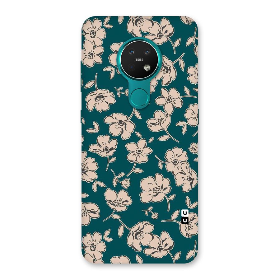 Beauty Green Bloom Back Case for Nokia 7.2