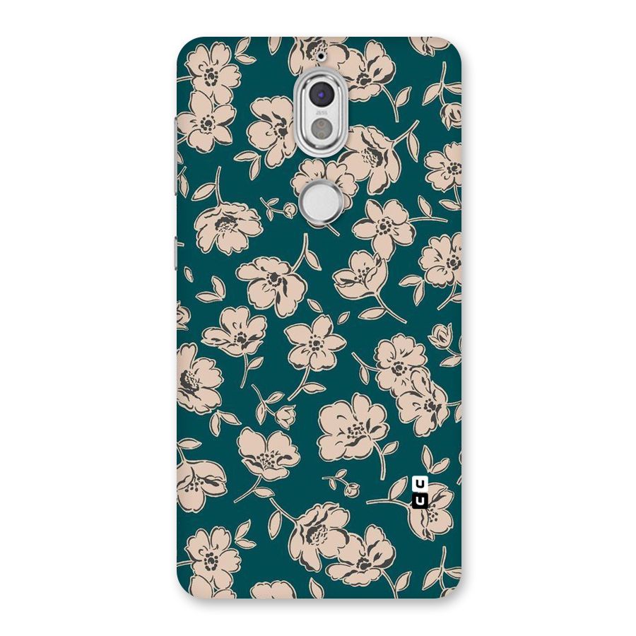 Beauty Green Bloom Back Case for Nokia 7
